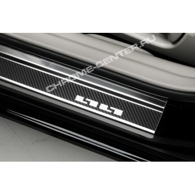 Накладки на пороги (carbon) Ford S-MAX (2006-) бренд – Alu-Frost (Польша) главное фото